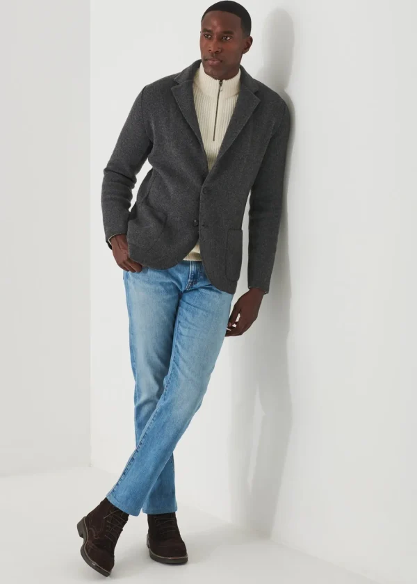 PATRICK ASSARAF Italian Cashmere Two-Button Blazer | Men Blazers