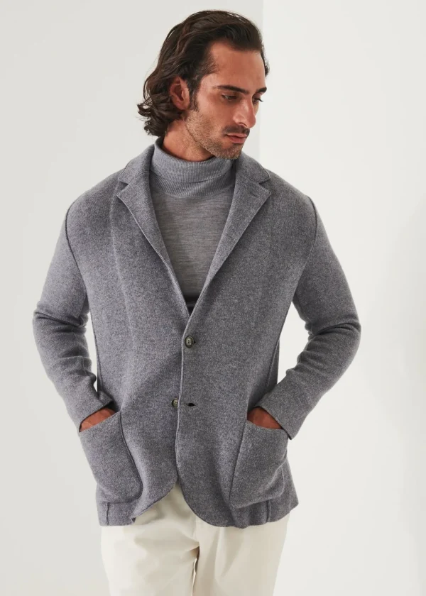 PATRICK ASSARAF Italian Cashmere Two-Button Blazer | Men Blazers