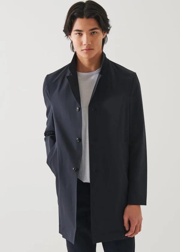 PATRICK ASSARAF Italian Nylon Trench Coat | Men Outerwear