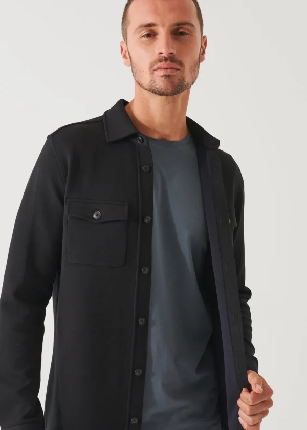 PATRICK ASSARAF Japanese Double-Face Shirt Jacket | Men Outerwear