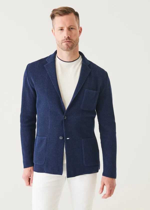 PATRICK ASSARAF Knit Blazer | Men Blazers