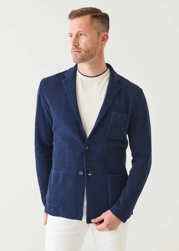 PATRICK ASSARAF Knit Blazer | Men Blazers