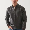 PATRICK ASSARAF Leather Zip-Up Bomber | Men Outerwear