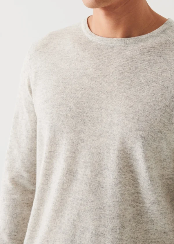 PATRICK ASSARAF Linen Blend Crewneck Sweater | Men Knitwear