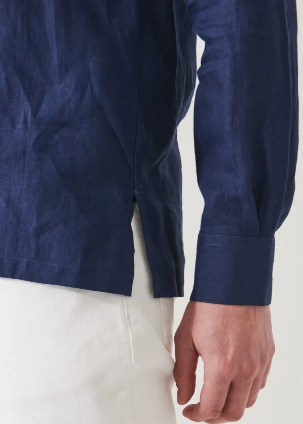 PATRICK ASSARAF Linen Chambray Over Shirt | Men Shirts