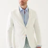 PATRICK ASSARAF Linen Twill Two-Button Blazer | Men Blazers