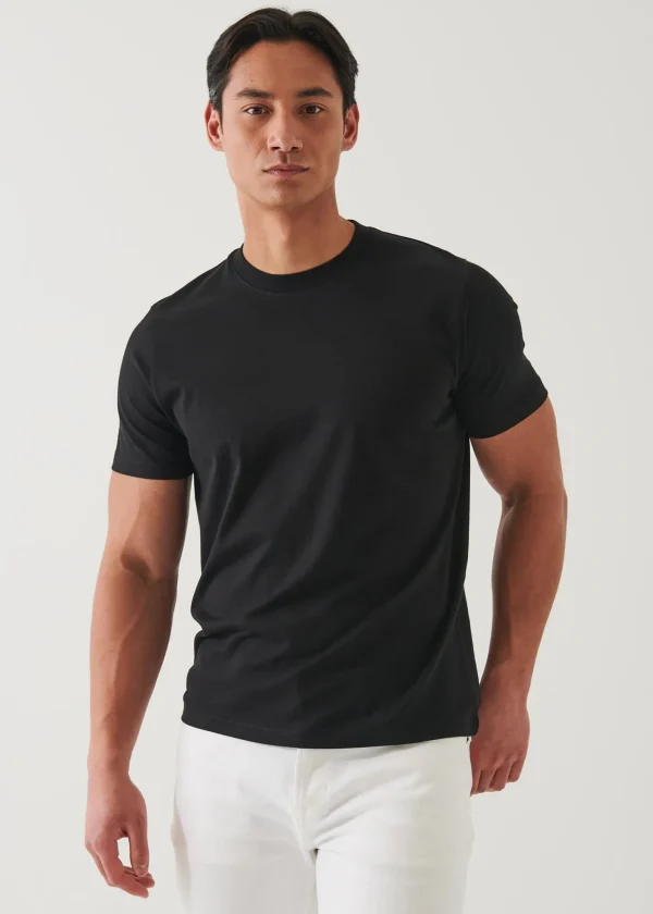 PATRICK ASSARAF Mercerized Pima Cotton High Neck T-Shirt | Men T-Shirts