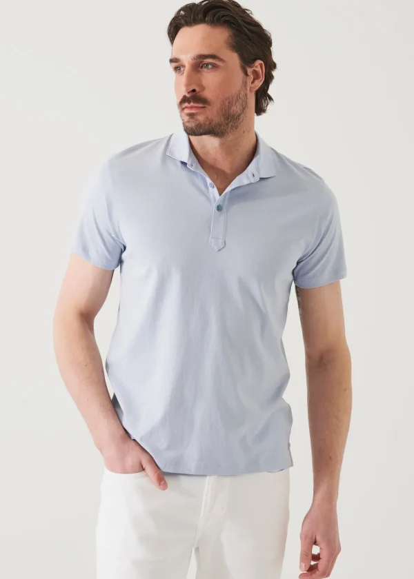 PATRICK ASSARAF Mercerized Pima Cotton Polo | Men Polos