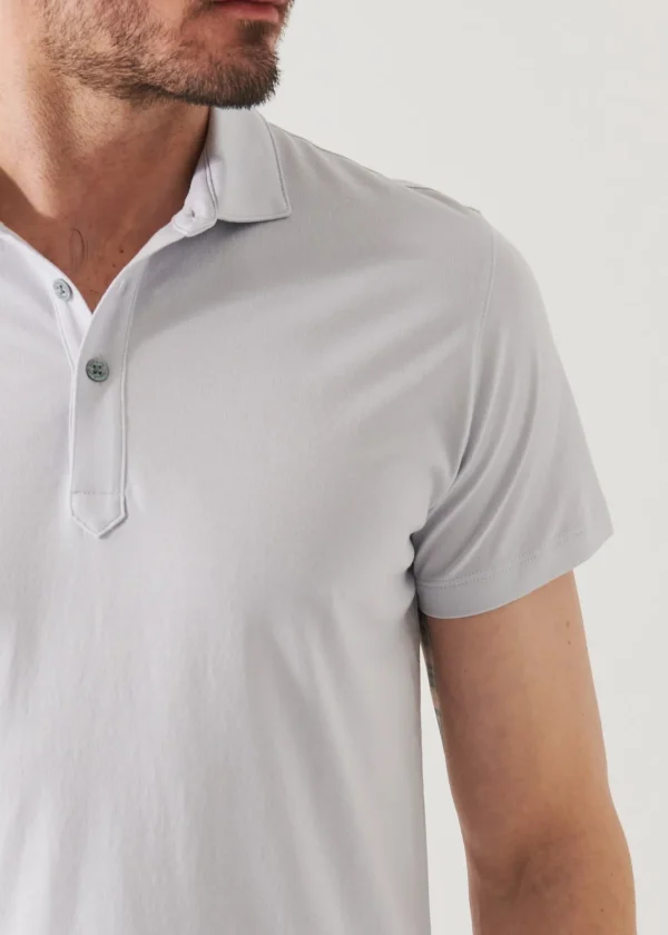 PATRICK ASSARAF Mercerized Pima Cotton Polo | Men Polos