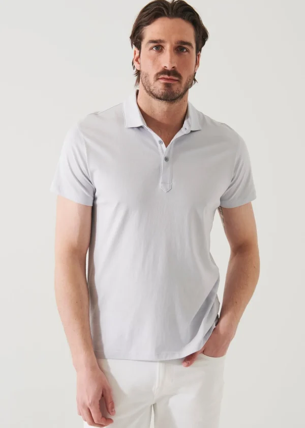 PATRICK ASSARAF Mercerized Pima Cotton Polo | Men Polos