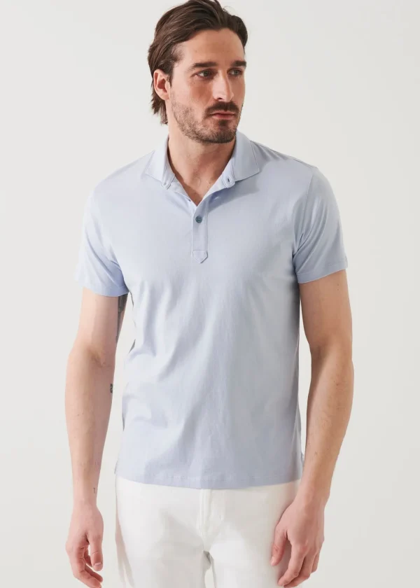 PATRICK ASSARAF Mercerized Pima Cotton Polo | Men Polos