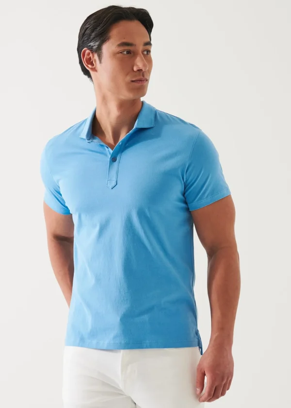 PATRICK ASSARAF Mercerized Pima Cotton Polo | Men Polos