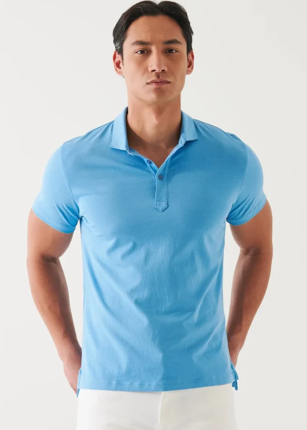 PATRICK ASSARAF Mercerized Pima Cotton Polo | Men Polos