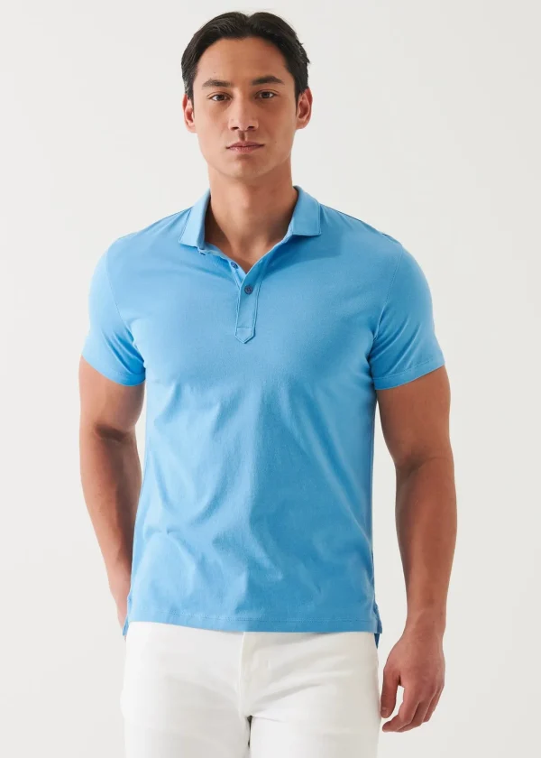 PATRICK ASSARAF Mercerized Pima Cotton Polo | Men Polos