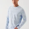 PATRICK ASSARAF Mercerized Pima Cotton Stretch Long Sleeve T-Shirt | Men T-Shirts