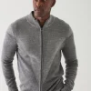 PATRICK ASSARAF Merino Colour Block Full-Zip | Men Knitwear