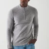 PATRICK ASSARAF Merino Quarter Zip Sweater | Men Knitwear