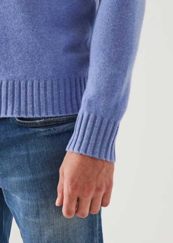 PATRICK ASSARAF Merino Quarter Zip Sweater | Men Knitwear