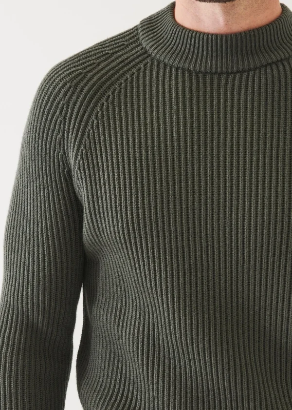 PATRICK ASSARAF Merino Ribbed Knit Sweater | Men Knitwear