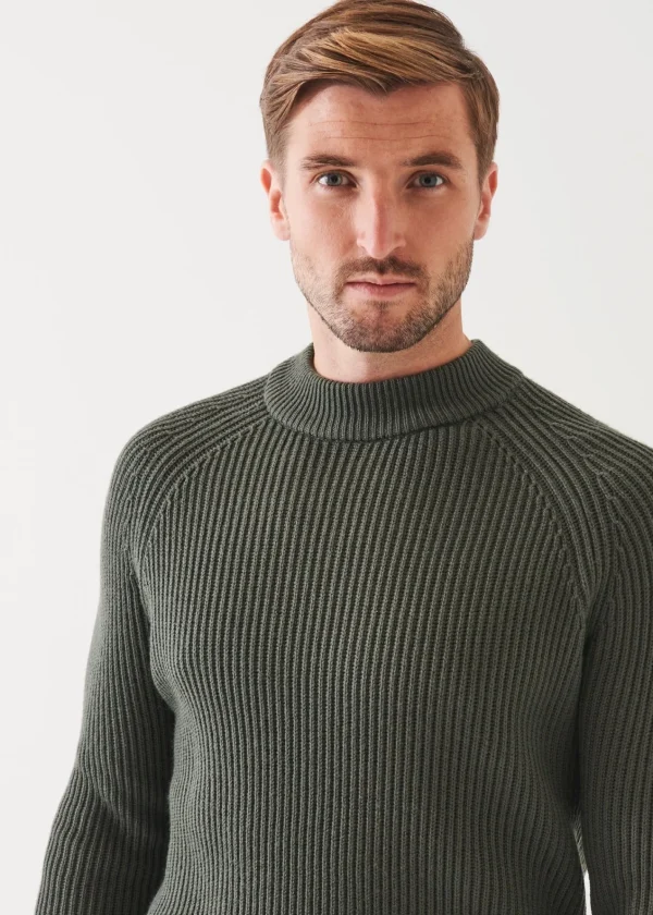 PATRICK ASSARAF Merino Ribbed Knit Sweater | Men Knitwear