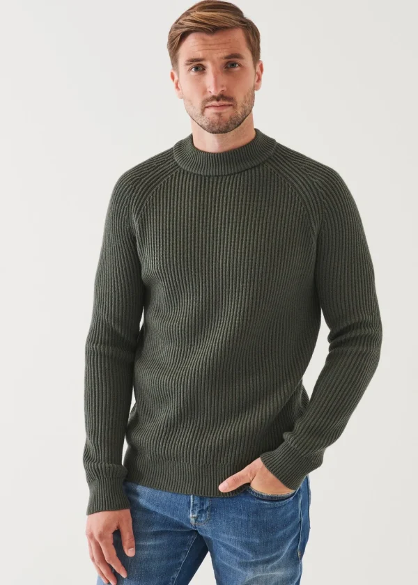 PATRICK ASSARAF Merino Ribbed Knit Sweater | Men Knitwear