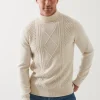 PATRICK ASSARAF Merino Textured Knit Sweater | Men Knitwear