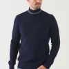 PATRICK ASSARAF Merino Waffle Knit Turtleneck | Men Knitwear