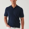 PATRICK ASSARAF Merino Wool-Silk Blend Knit Button Up | Men Knitwear