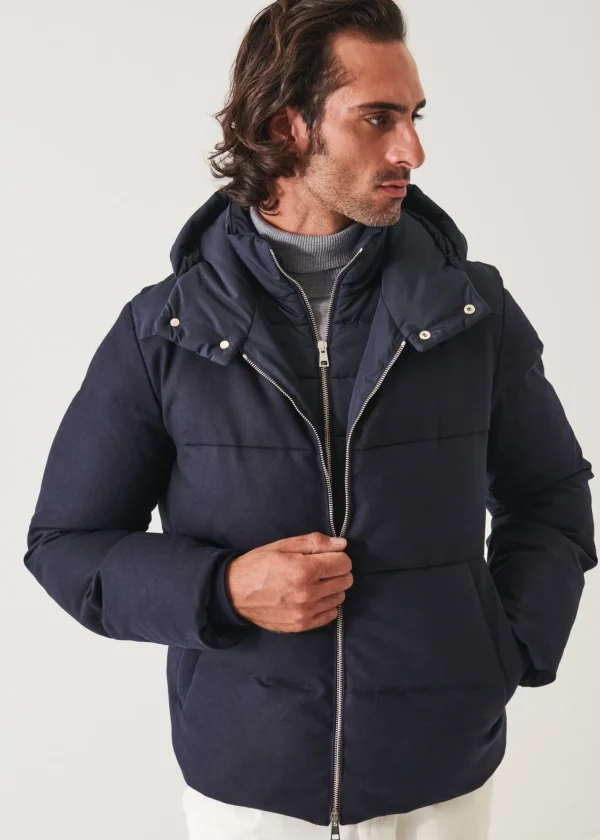 PATRICK ASSARAF Mix Media Quilted Bomber | Men Outerwear