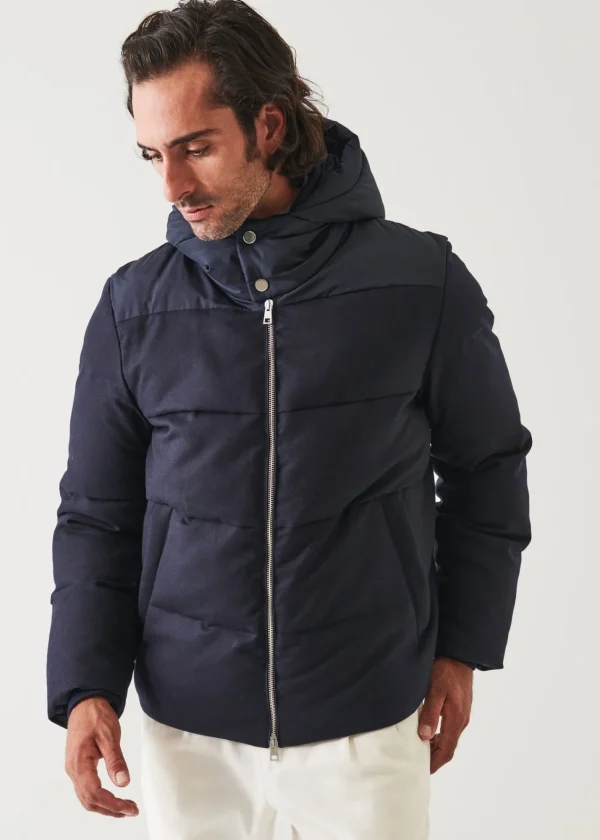 PATRICK ASSARAF Mix Media Quilted Bomber | Men Outerwear