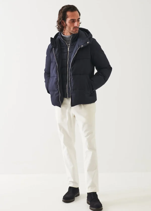 PATRICK ASSARAF Mix Media Quilted Bomber | Men Outerwear