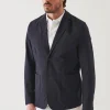 PATRICK ASSARAF Nucleo Nylon Stretch Two-Button Blazer | Men Blazers