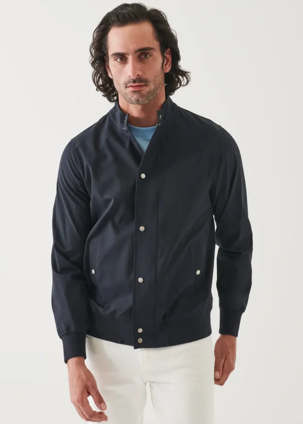 PATRICK ASSARAF Nylon Stretch Bomber Jacket | Men Outerwear