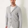 PATRICK ASSARAF Organic Cotton Textured Knit Blazer | Men Knitwear