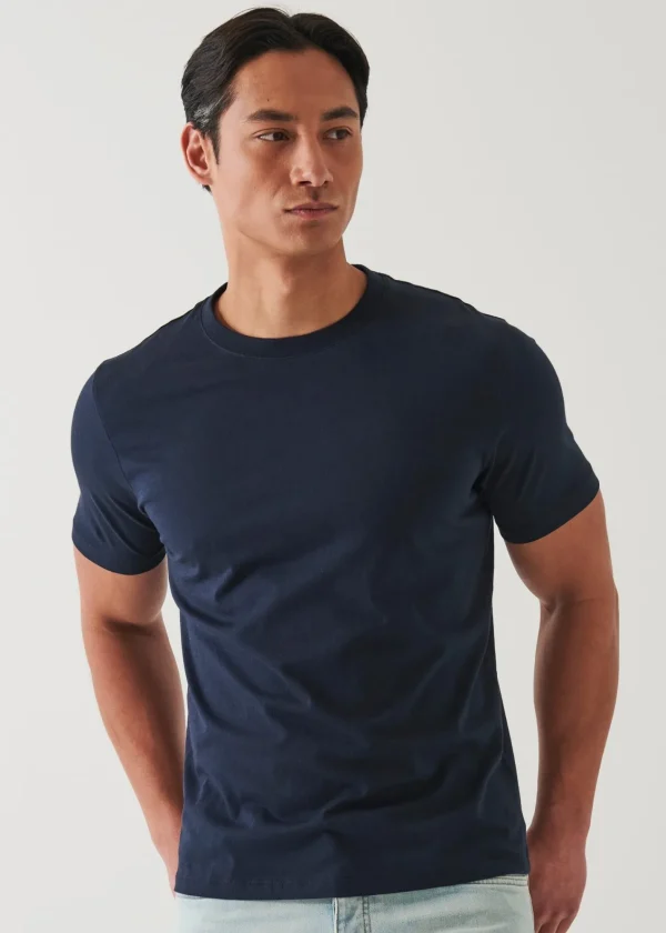 PATRICK ASSARAF Organic Pima Cotton High Neck T-Shirt | Men T-Shirts