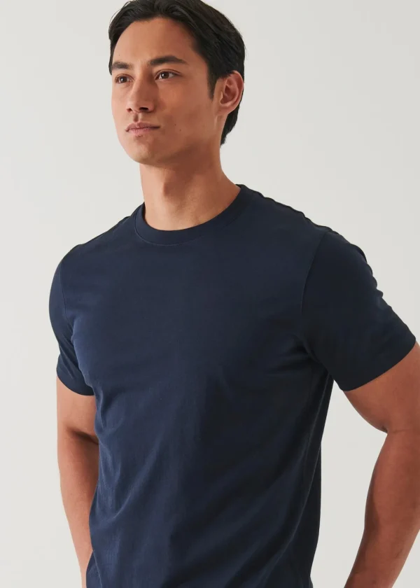 PATRICK ASSARAF Organic Pima Cotton High Neck T-Shirt | Men T-Shirts