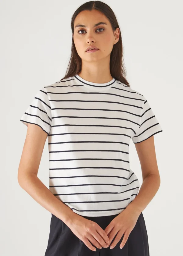 PATRICK ASSARAF Organic Pima Cotton Striped Baby T-Shirt | Women T-Shirts