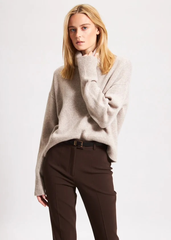 PATRICK ASSARAF Oversized Cashmere Turtleneck | Women Knitwear