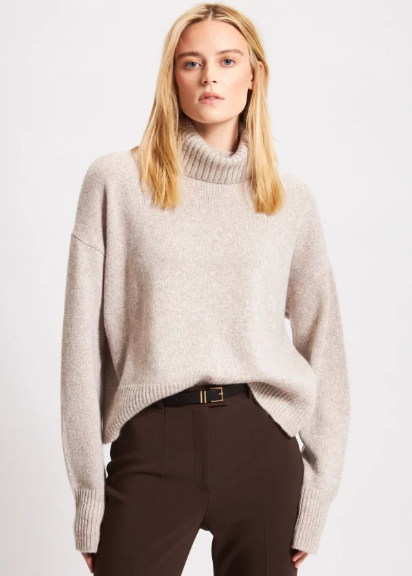 PATRICK ASSARAF Oversized Cashmere Turtleneck | Women Knitwear