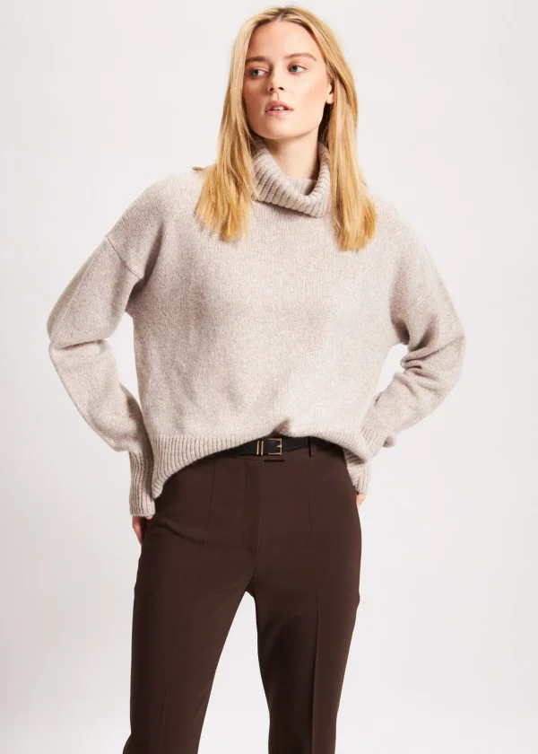 PATRICK ASSARAF Oversized Cashmere Turtleneck | Women Knitwear