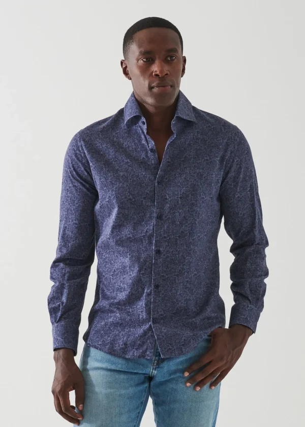 PATRICK ASSARAF Paisley Print Cotton Shirt | Men Shirts