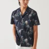 PATRICK ASSARAF Palm Tree Print Cotton Shirt | Men Shirts