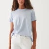 PATRICK ASSARAF Pastel Iconic Pima Cotton Stretch Boyfriend T-Shirt | Women T-Shirts