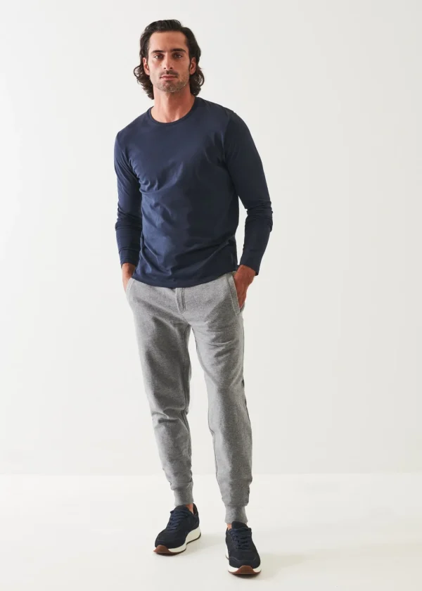 PATRICK ASSARAF Pima Cotton French Terry Fleece Jogger | Men Bottoms