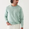 PATRICK ASSARAF Pima Cotton French Terry Mineral Wash Sweatshirt | Men Sweatshirts & Hoodies