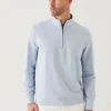 PATRICK ASSARAF Pima Cotton French Terry Quarter Zip | Men Sweatshirts & Hoodies