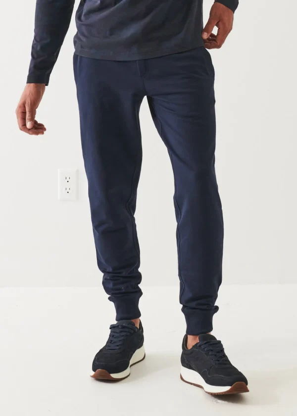 PATRICK ASSARAF Pima Cotton French Terry Fleece Jogger | Men Bottoms