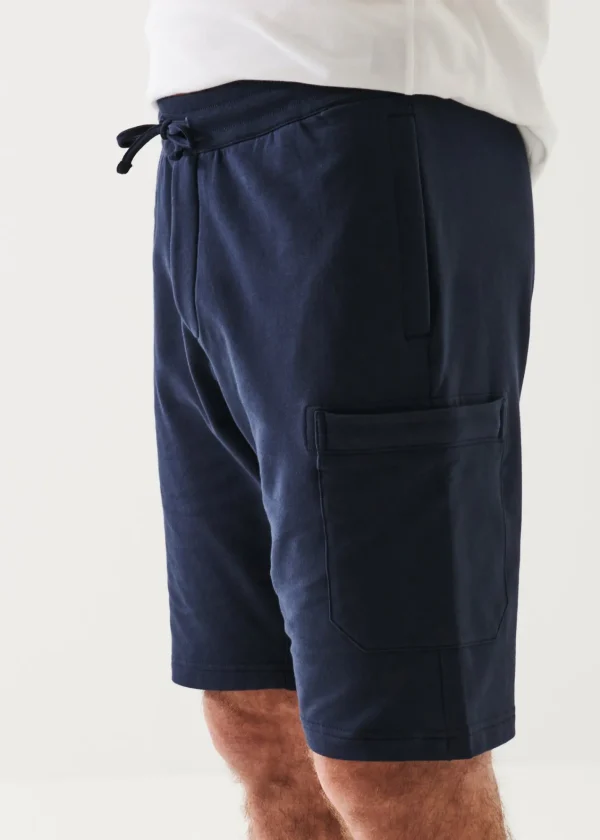 PATRICK ASSARAF Pima Cotton French Terry Cargo Short | Men Bottoms