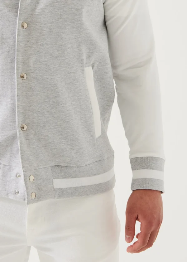 PATRICK ASSARAF Pima Cotton French Terry Bomber Jacket | Men Outerwear