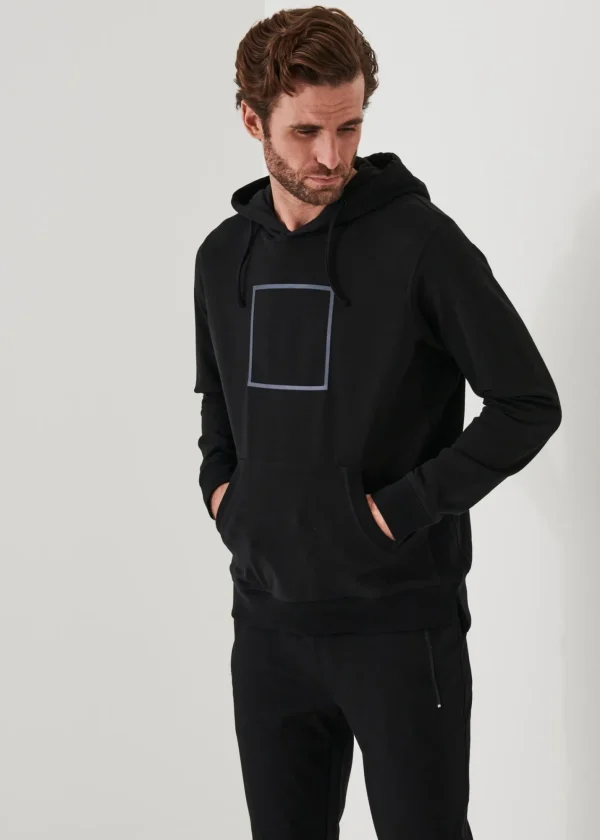 PATRICK ASSARAF Pima Cotton French Terry Graphic Hoodie | Men Sweatshirts & Hoodies